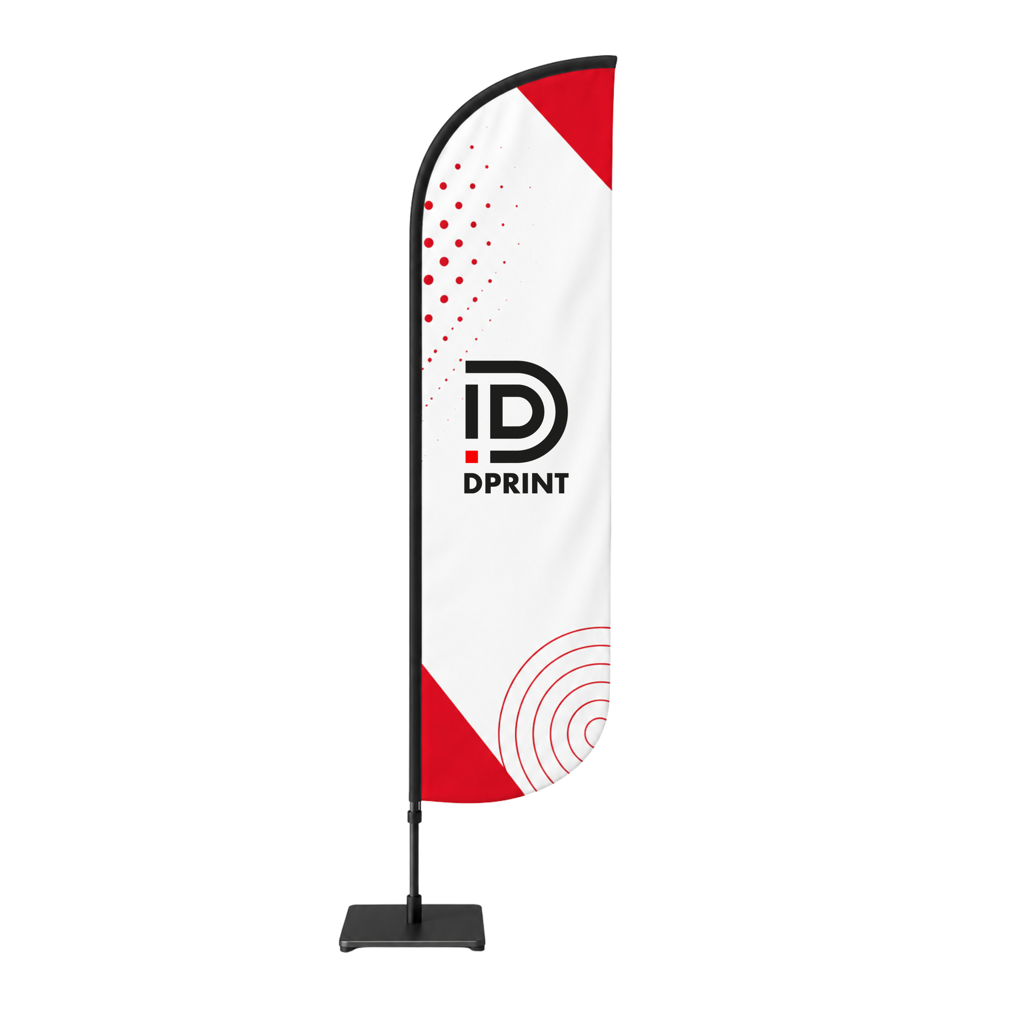 Forme Beachflag bas arrondi