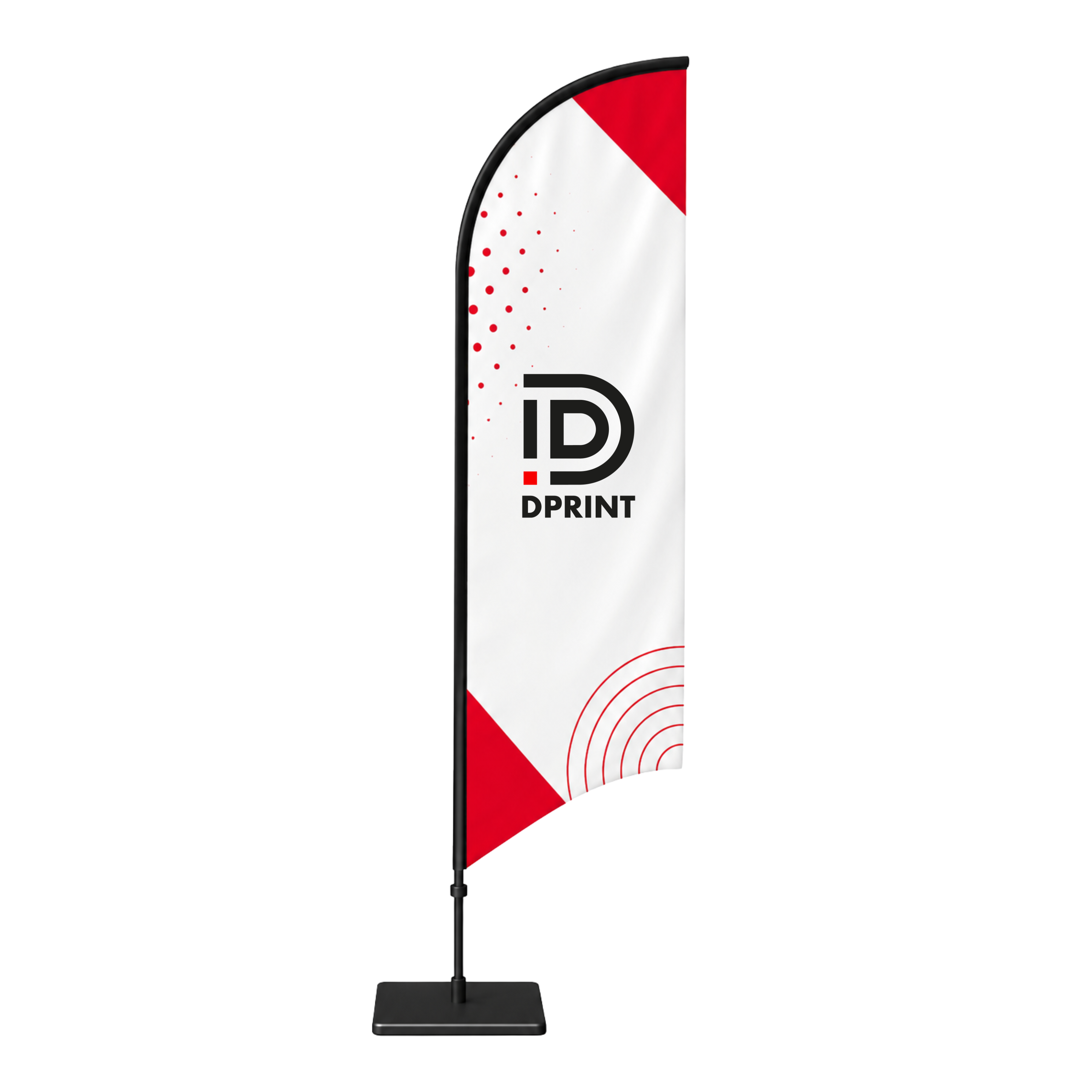 Forme Beachflag bas demi-lune