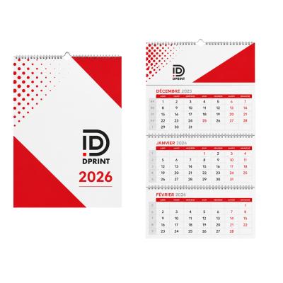Calendriers sur 3 ou 4 mois 2026